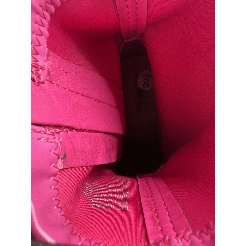 New INC‎ International Concepts Hot Pink Ankle Boots Patent Barbiecore Size 8M